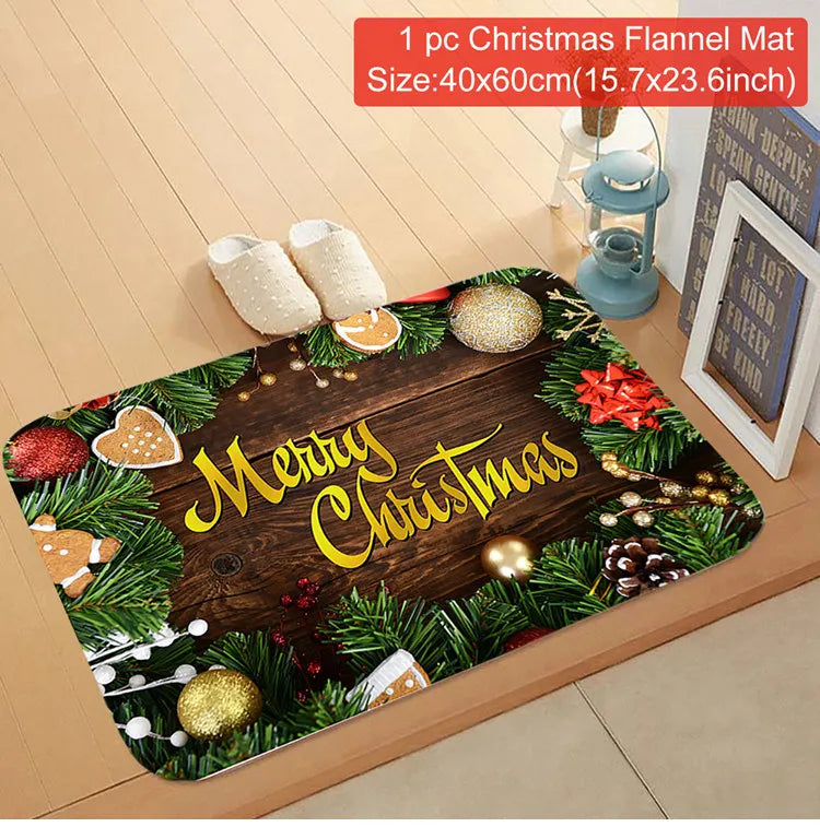 Door mat for Christmas decoration
