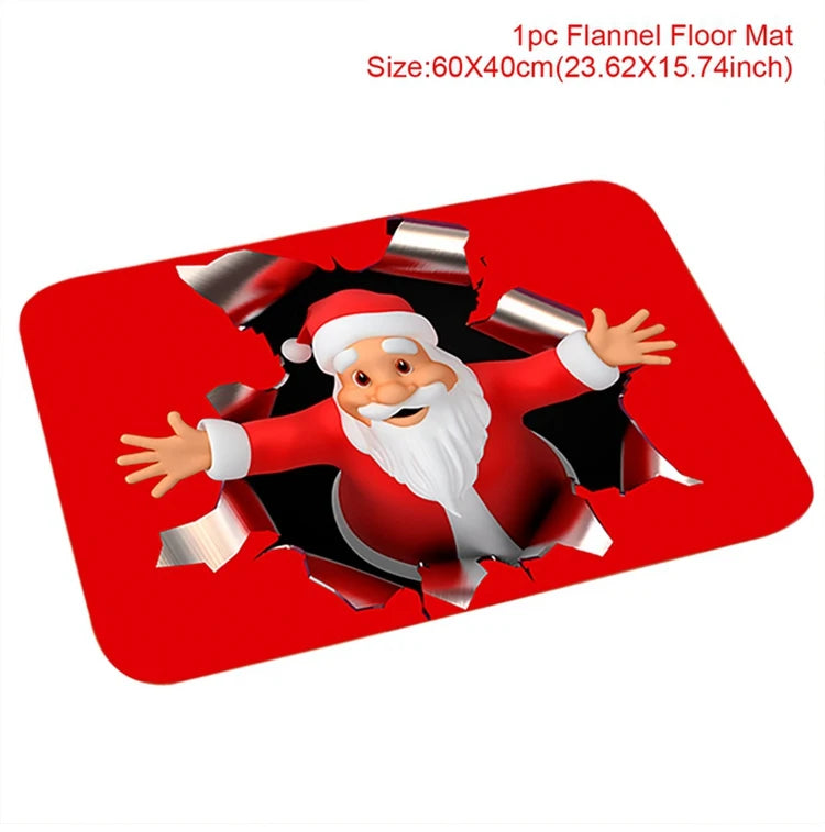 Door mat for Christmas decoration