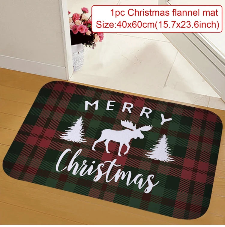 Door mat for Christmas decoration