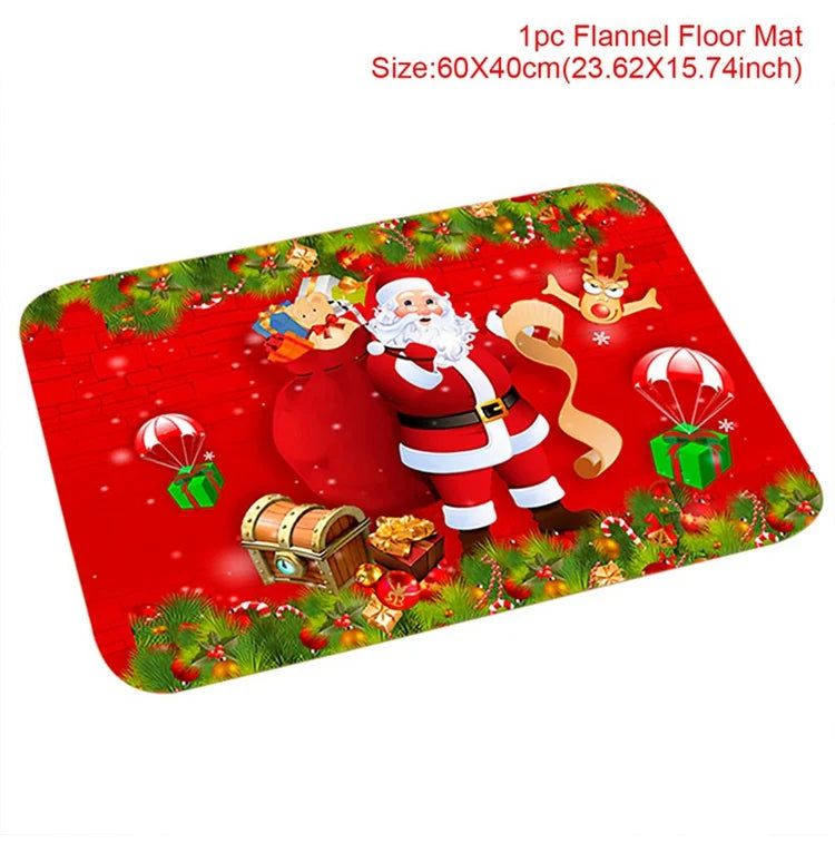 Door mat for Christmas decoration