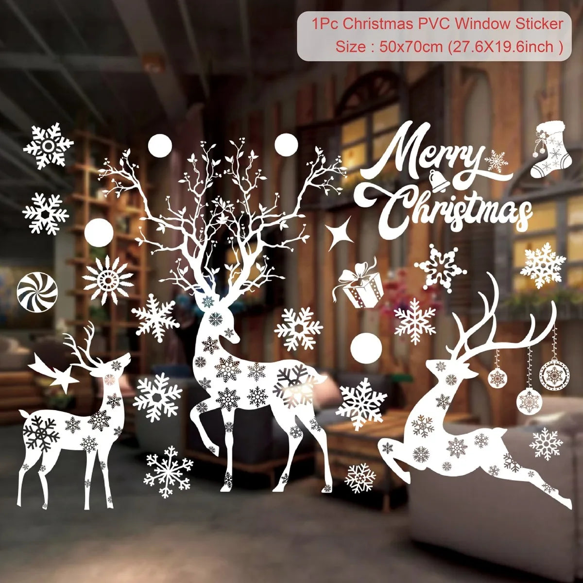 Window stickers for Christmas decoration 2025