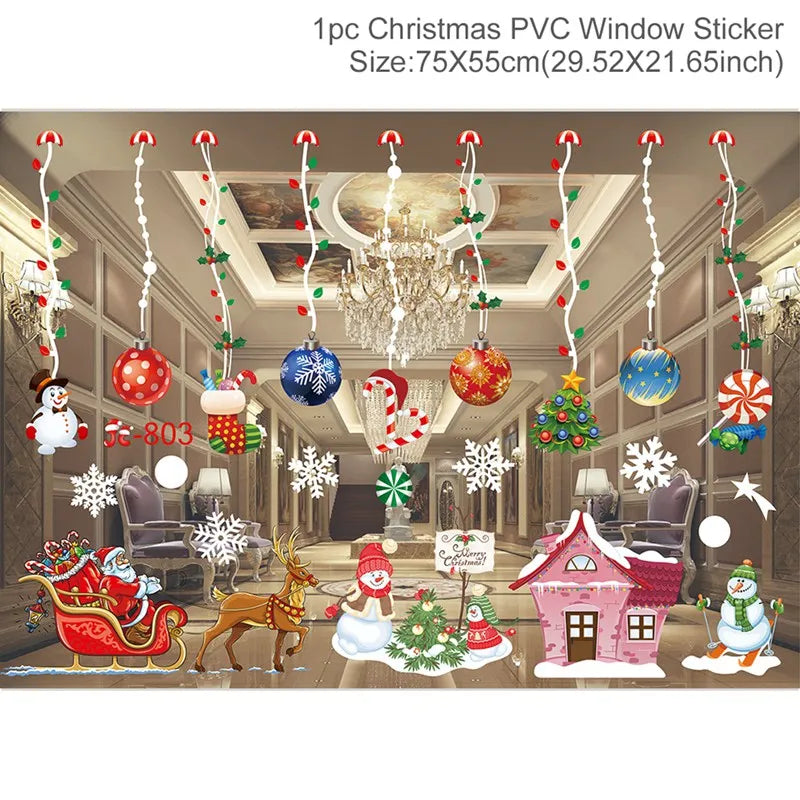 Window stickers for Christmas decoration 2025