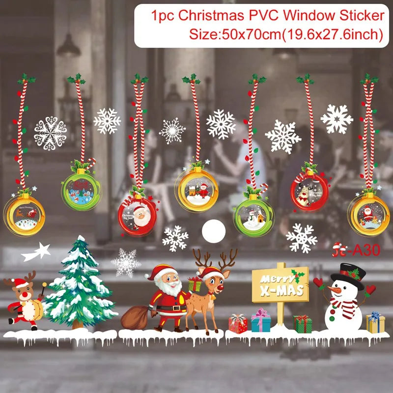 Window stickers for Christmas decoration 2025
