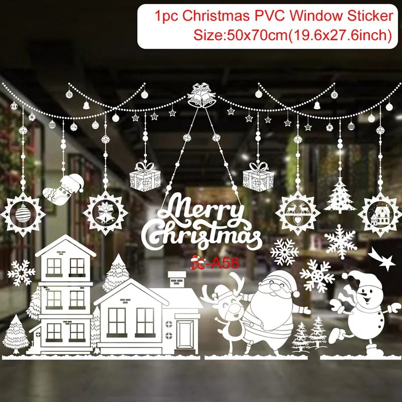 Window stickers for Christmas decoration 2025