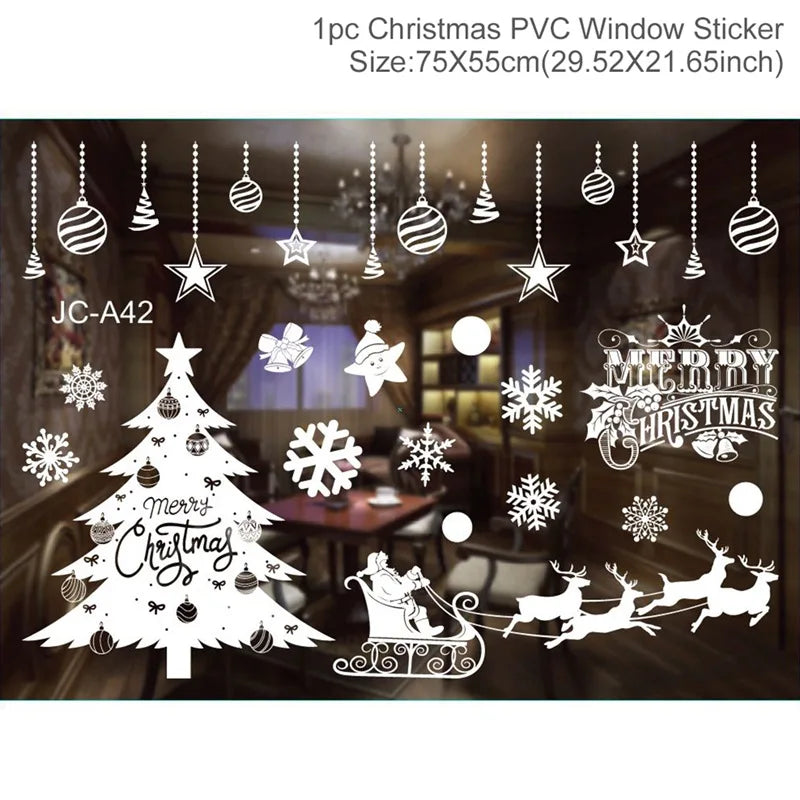Window stickers for Christmas decoration 2025