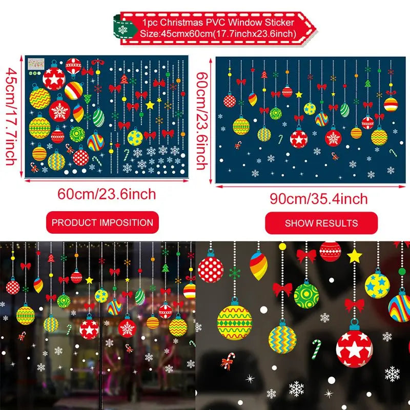 Window stickers for Christmas decoration 2025