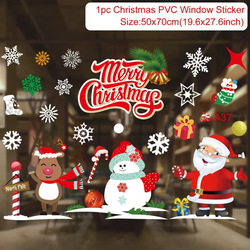 Window stickers for Christmas decoration 2025