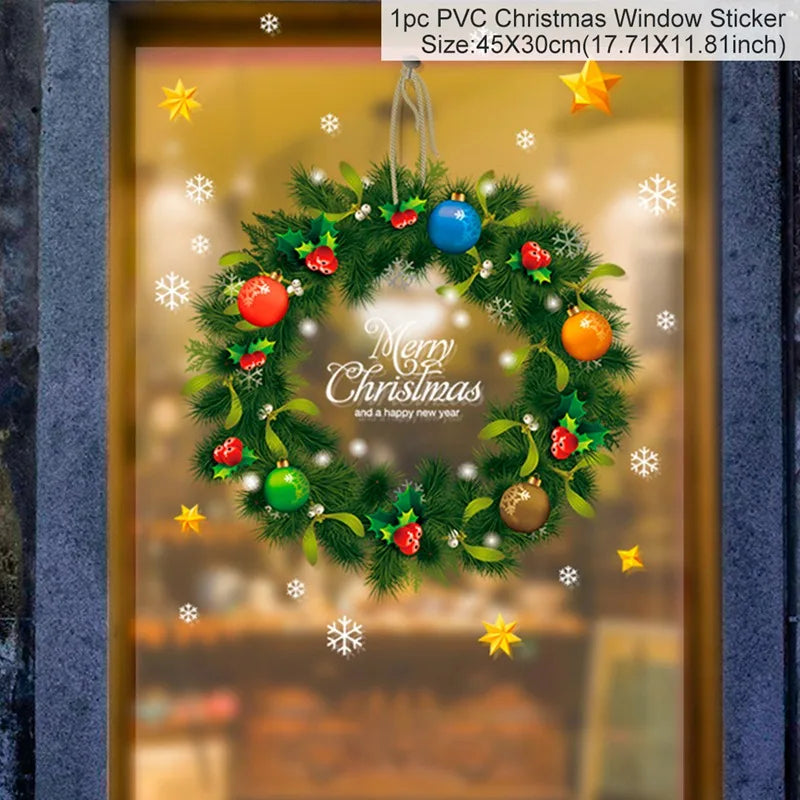 Window stickers for Christmas decoration 2025