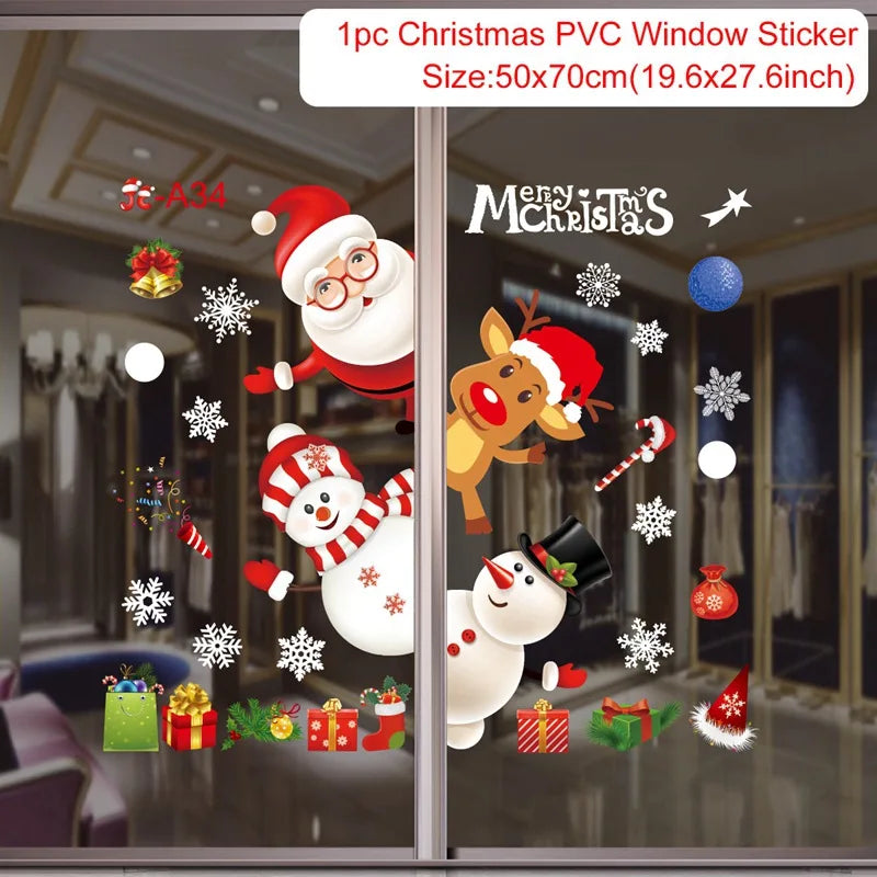Window stickers for Christmas decoration 2025