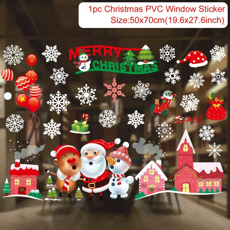 Window stickers for Christmas decoration 2025