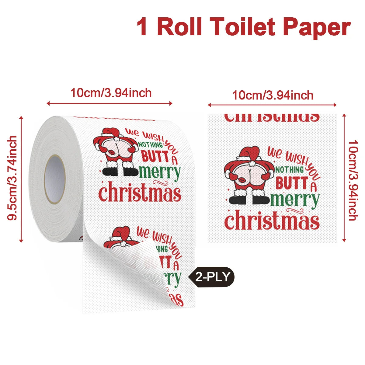 Funny Christmas paper roll
