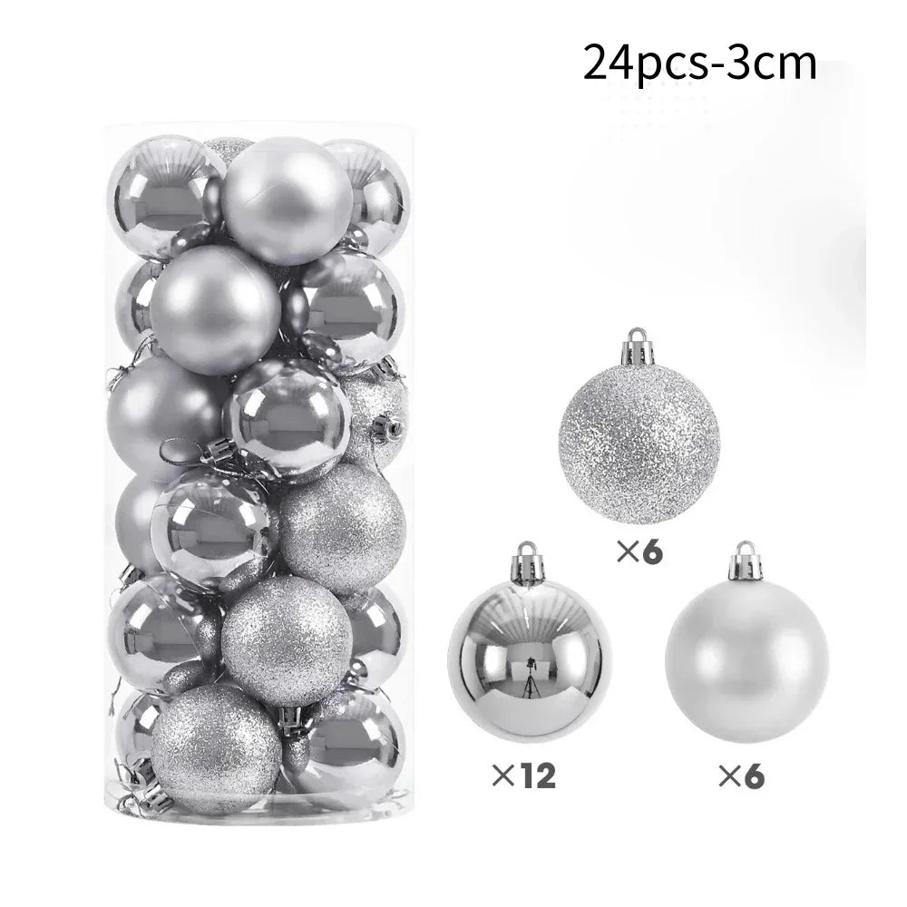 50Pcs Christmas Tree Balls Ornament