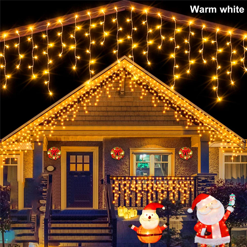 Solar-powered Christmas lights  3.5m/7.5m 160leds