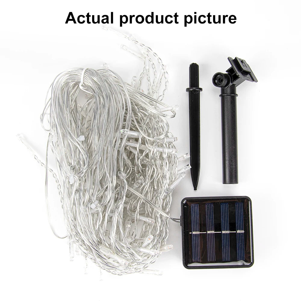 Solar-powered Christmas lights  3.5m/7.5m 160leds
