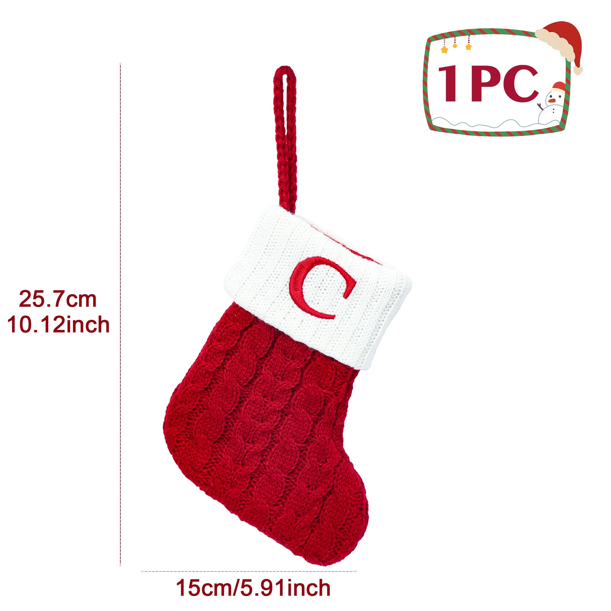 Christmas stockings knitting Christmas decoration 2025