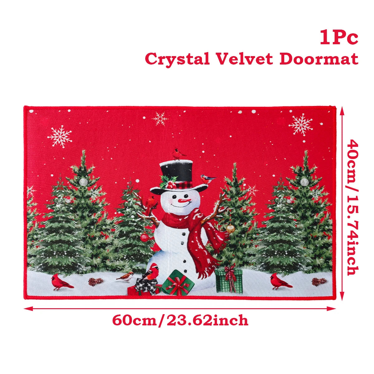 Door mat for Christmas decoration