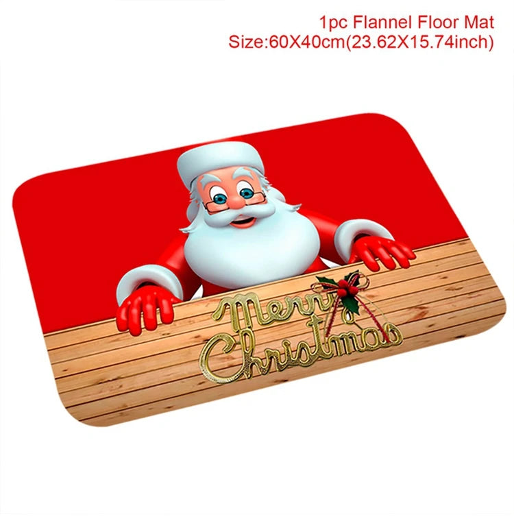 Door mat for Christmas decoration
