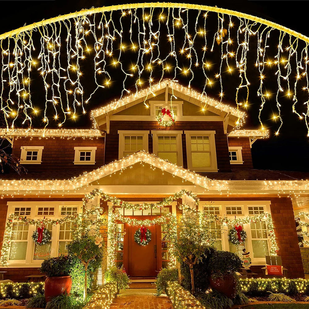 Solar-powered Christmas lights  3.5m/7.5m 160leds