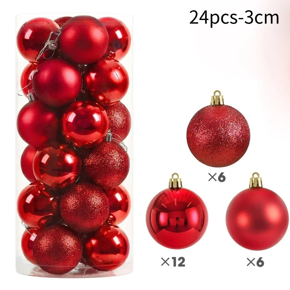50Pcs Christmas Tree Balls Ornament