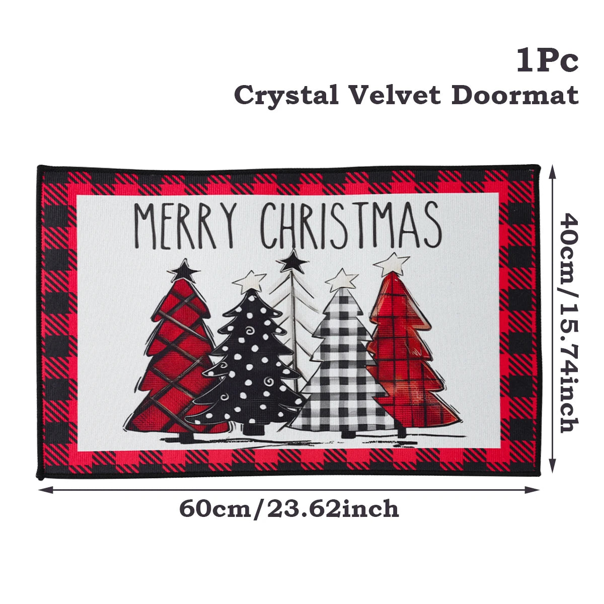 Door mat for Christmas decoration