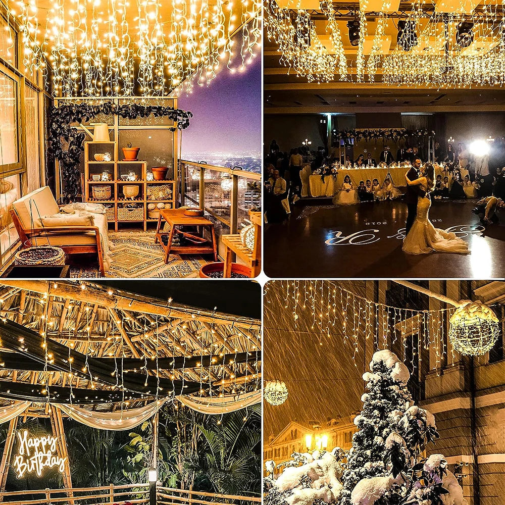 Solar-powered Christmas lights  3.5m/7.5m 160leds