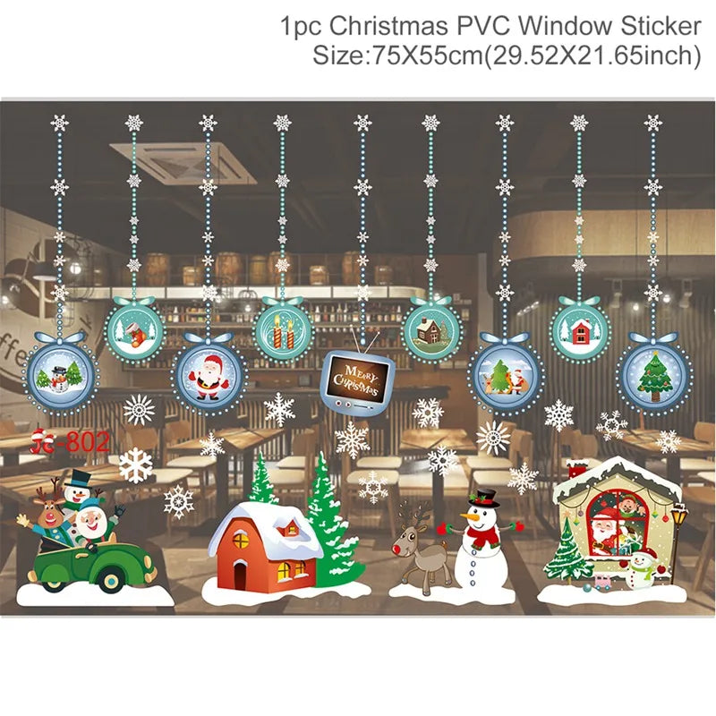 Window stickers for Christmas decoration 2025
