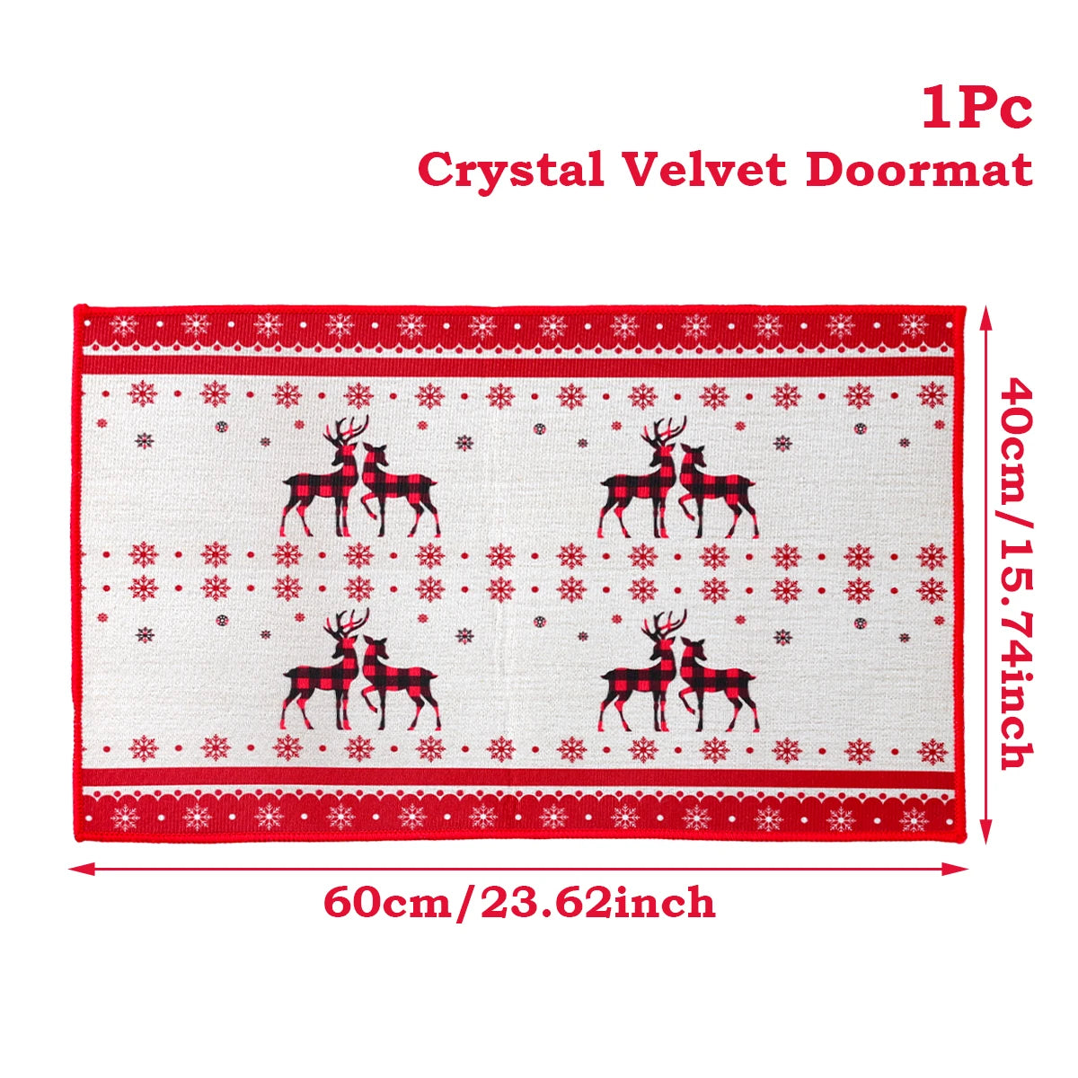Door mat for Christmas decoration