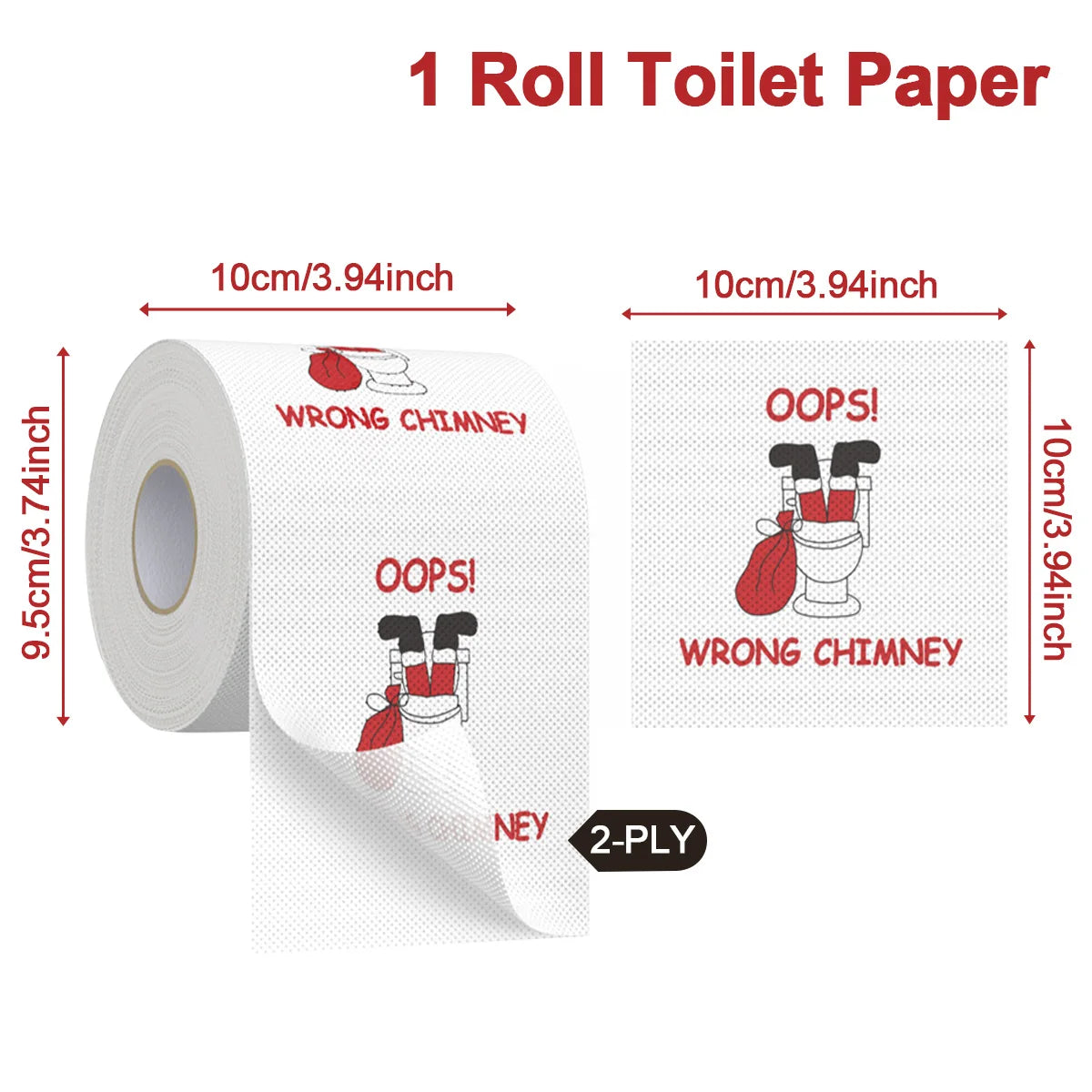 Funny Christmas paper roll