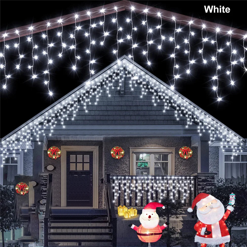 Solar-powered Christmas lights  3.5m/7.5m 160leds
