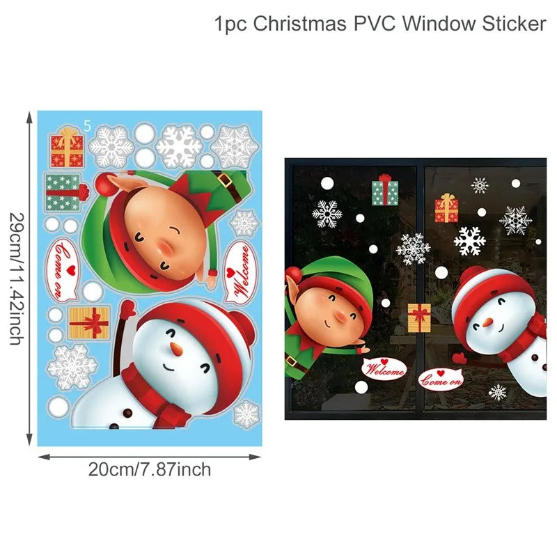 Window stickers for Christmas decoration 2025