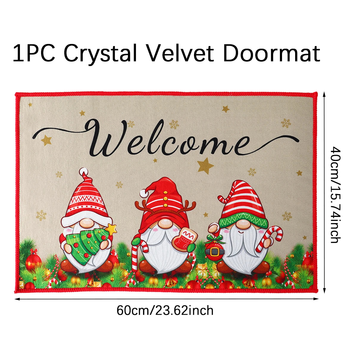 Door mat for Christmas decoration