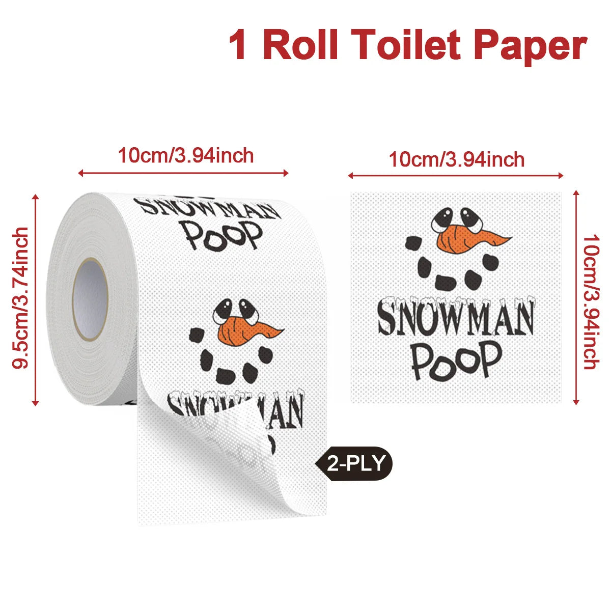 Funny Christmas paper roll