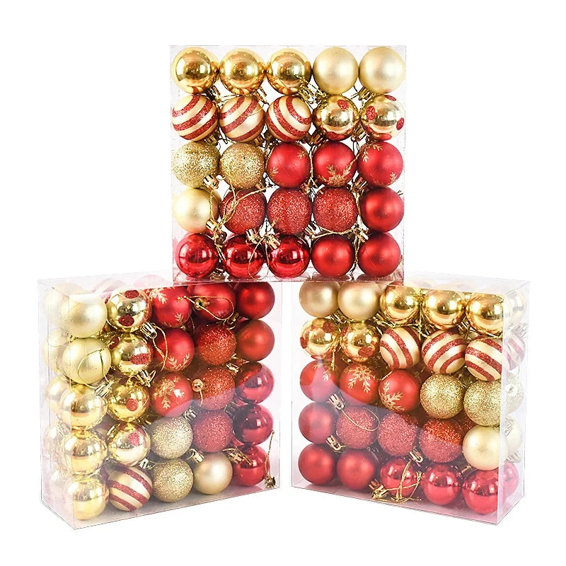 50Pcs Christmas Tree Balls Ornament