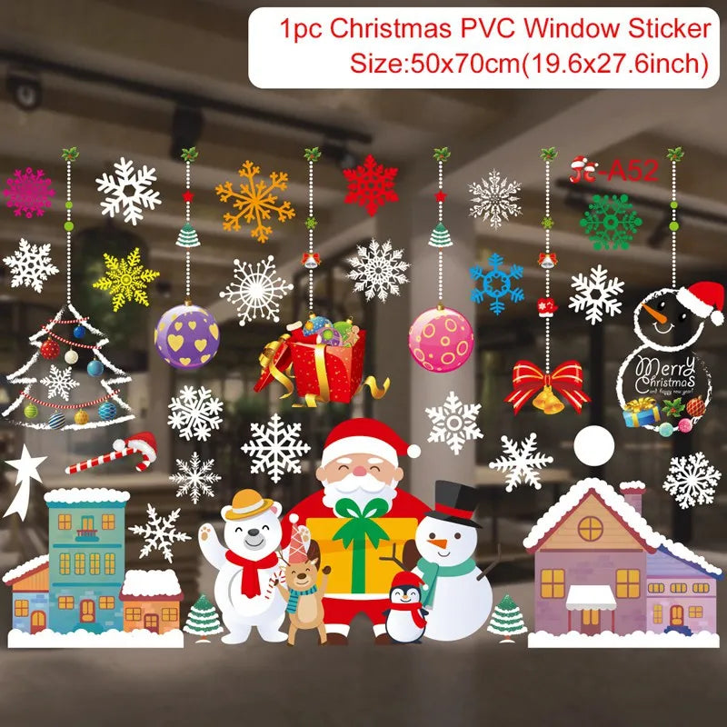 Window stickers for Christmas decoration 2025
