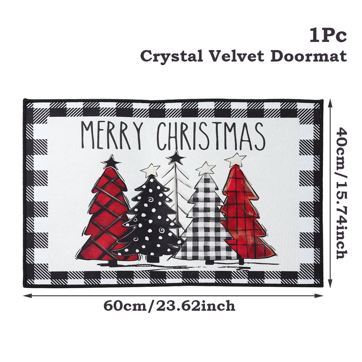 Door mat for Christmas decoration