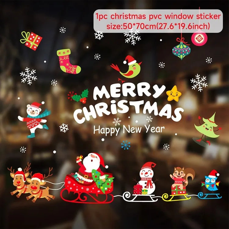 Window stickers for Christmas decoration 2025