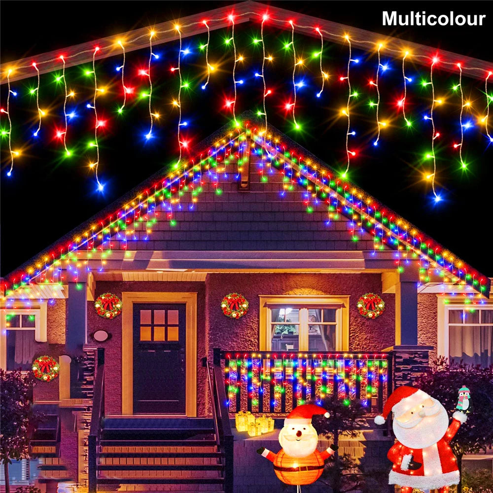 Solar-powered Christmas lights  3.5m/7.5m 160leds