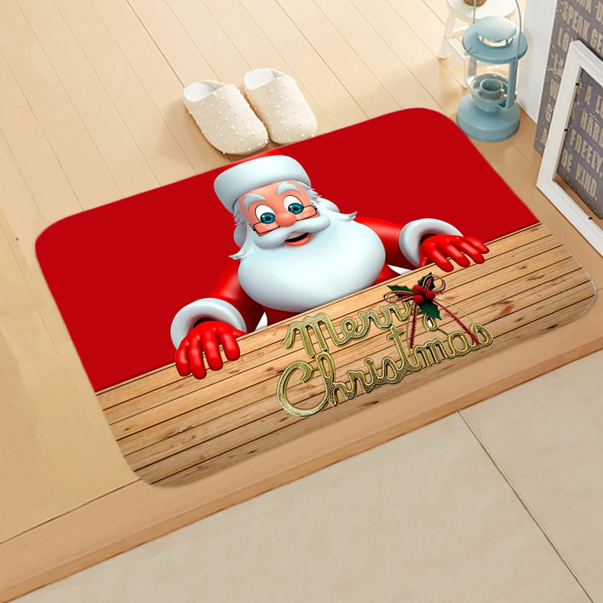 Door mat for Christmas decoration