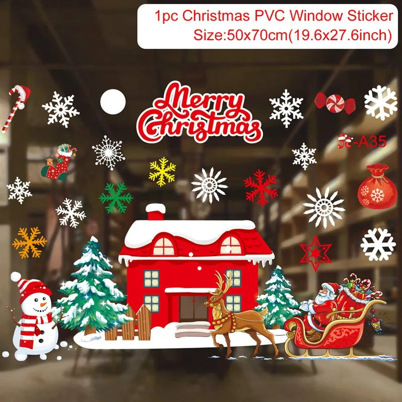 Window stickers for Christmas decoration 2025