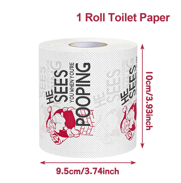 Funny Christmas paper roll