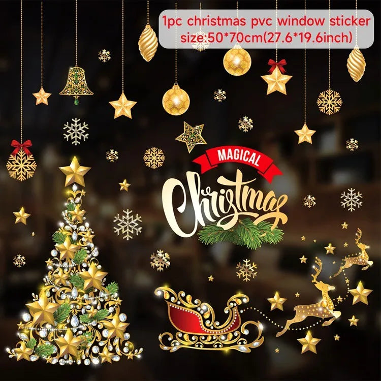 Window stickers for Christmas decoration 2025