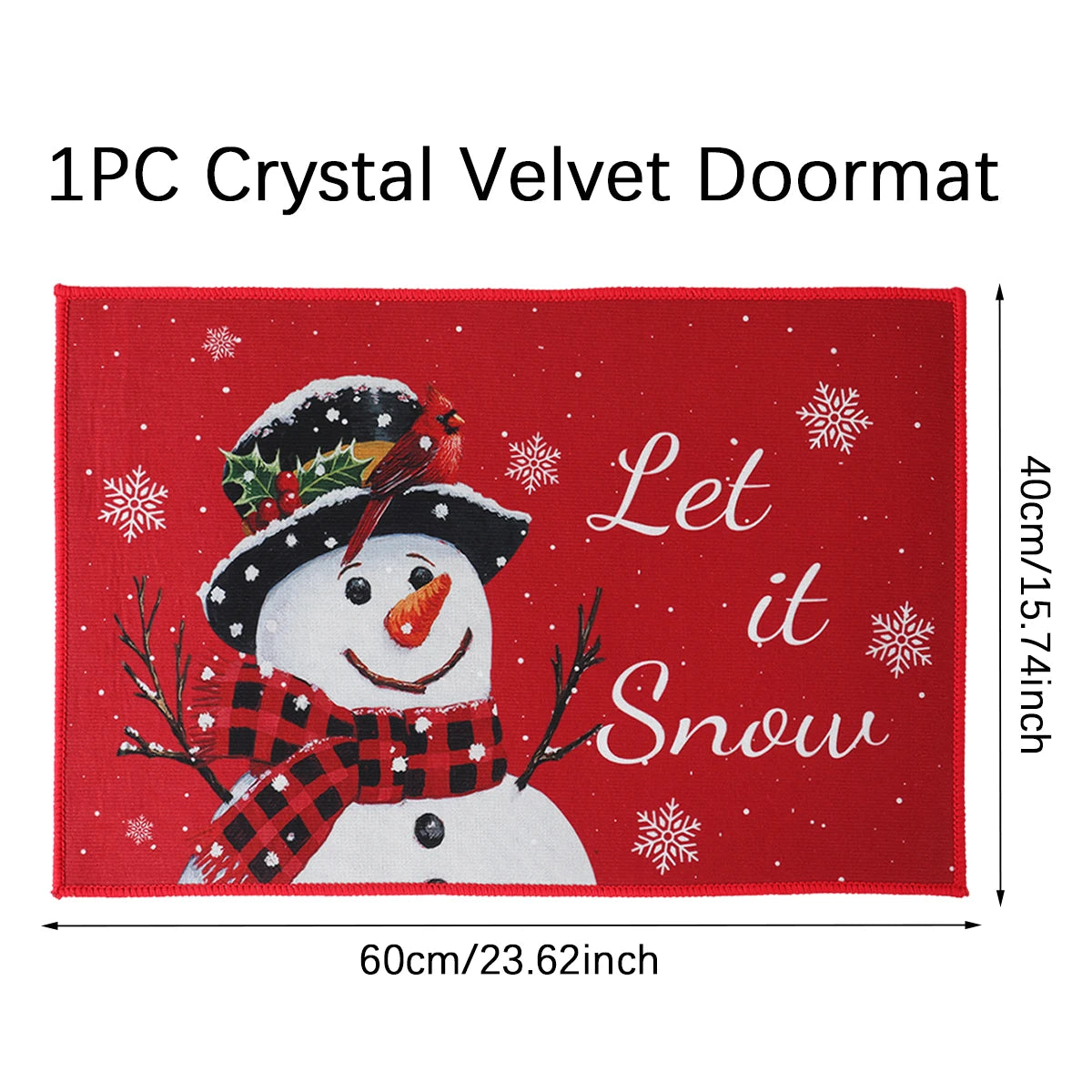 Door mat for Christmas decoration