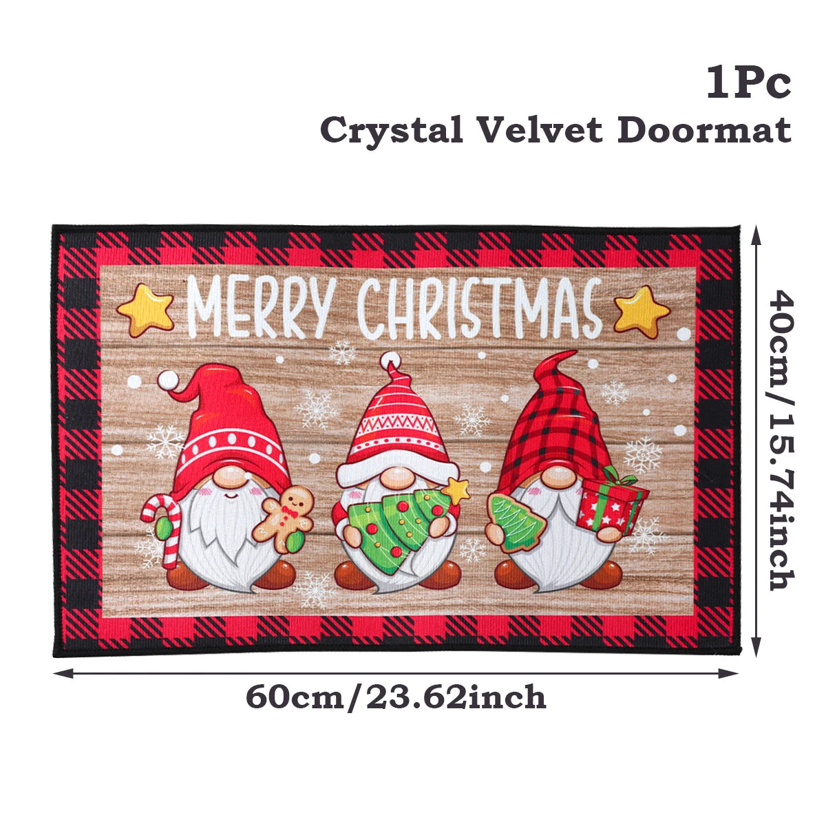 Door mat for Christmas decoration