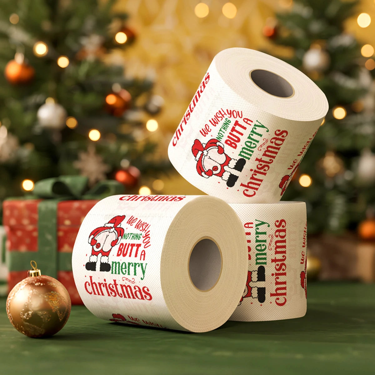 Funny Christmas paper roll