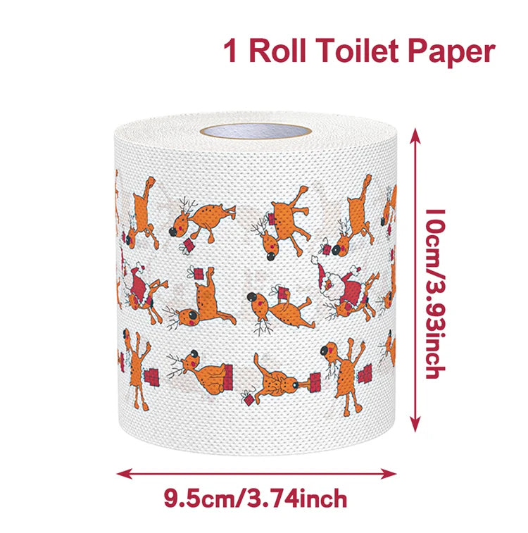 Funny Christmas paper roll